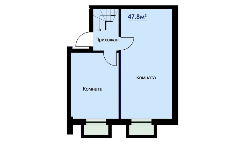 2-xonali xonadon 95.6 m²  1/6 qavat | CHOSHTEPA GARDEN Turar-joy majmuasi