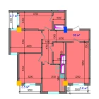 4-комн. квартира 104.8 м²  3/3 этаж