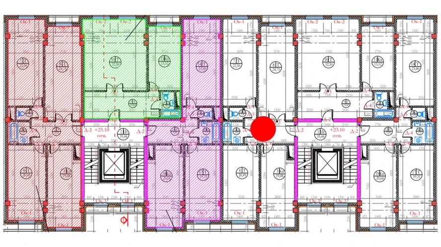 4-xonali xonadon 113.42 m²  8/8 qavat