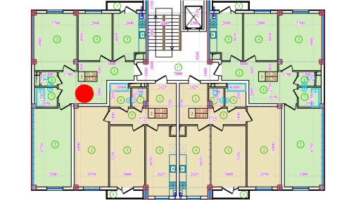 3-комнатная квартира 83.54 м²  5/9 этаж | Жилой комплекс Bog’zor