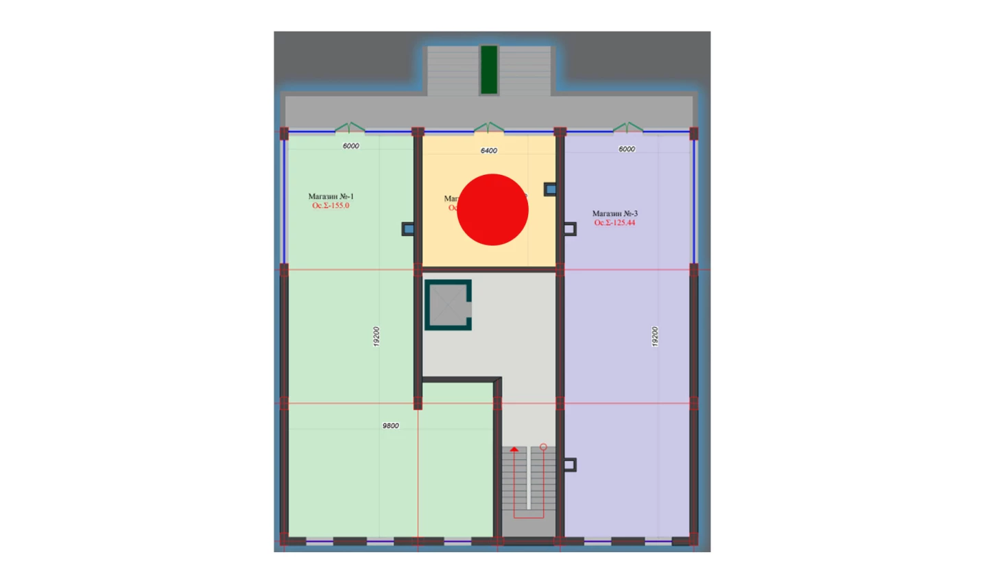 1-комнатная квартира 44.88 м²  1/1 этаж