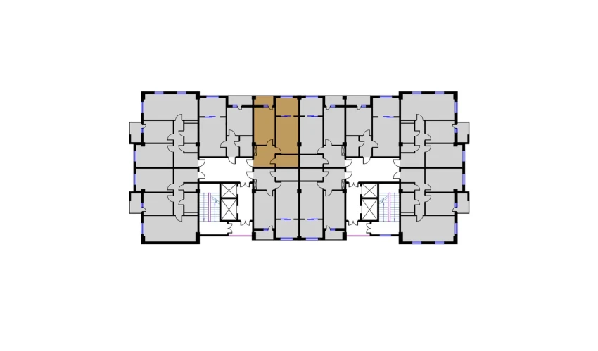 2-комнатная квартира 53.34 м²  16/16 этаж | Жилой комплекс BRILLIANT