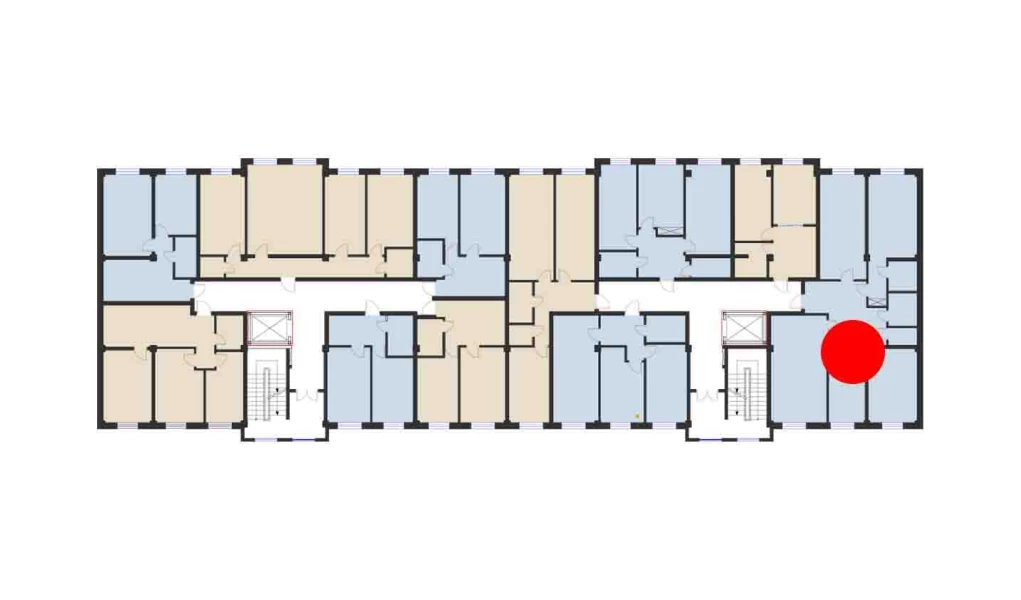 4-комнатная квартира 128.84 м²  7/7 этаж