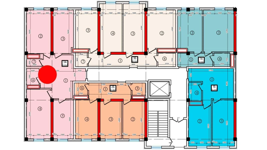 3-комнатная квартира 92.82 м²  2/2 этаж