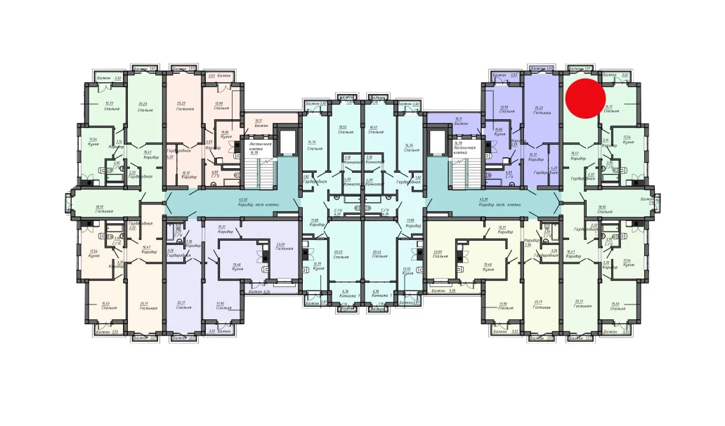 3-комн. квартира 105.08 м²  4/10 этаж | Жилой комплекс Samarqand Park Avenue