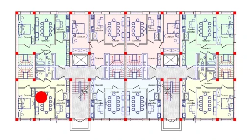 5-xonali xonadon 132.6 m²  1/8 qavat | STAR HOUSE RESIDENCE Turar-joy majmuasi