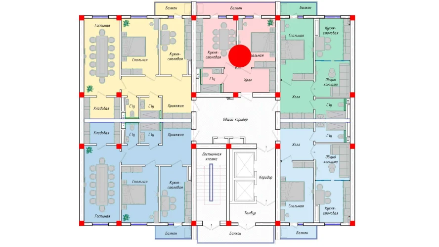 1-комнатная квартира 49.29 м²  10/10 этаж