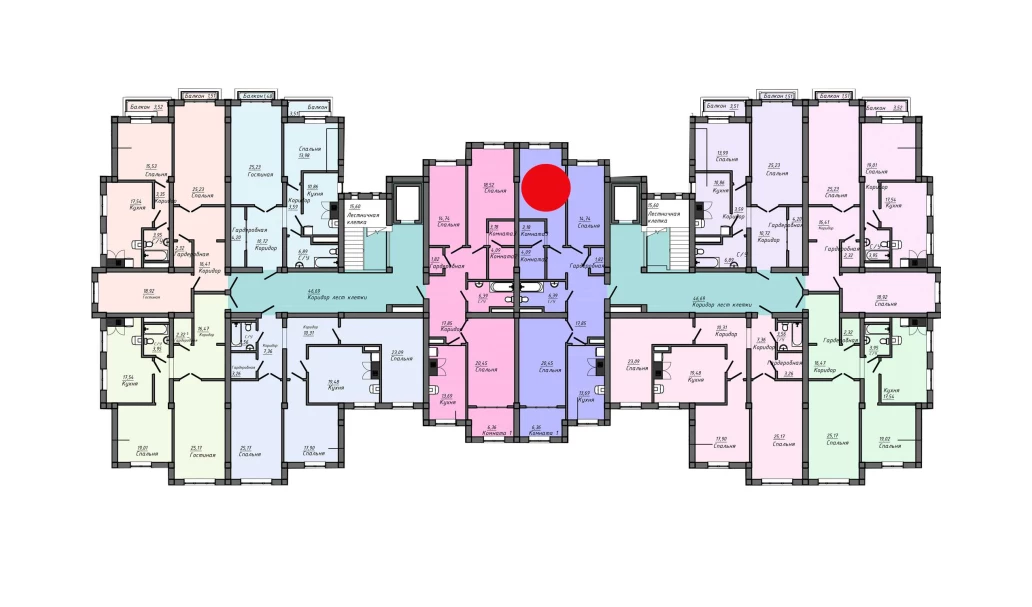 4-комнатная квартира 118 м²  2/2 этаж