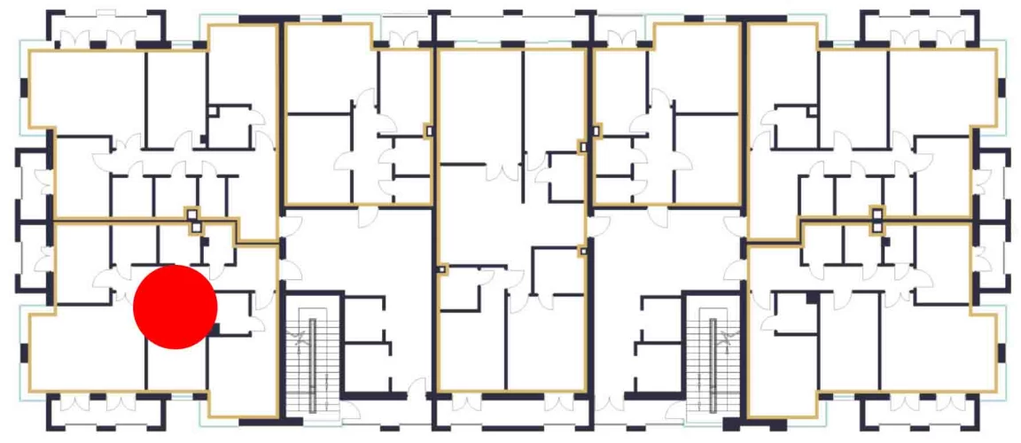 3-xonali xonadon 91.97 m²  6/6 qavat