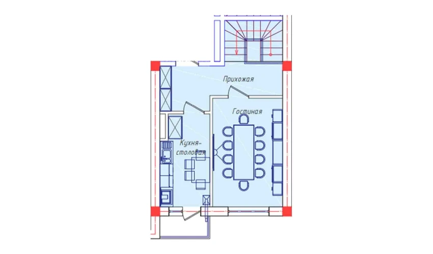 3-комнатная квартира 80.33 м²  7/8 этаж | Жилой комплекс STAR HOUSE RESIDENCE