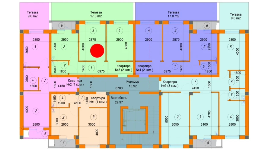 2-комнатная квартира 47.71 м²  2/2 этаж