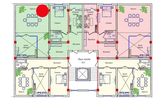 2-комнатная квартира 121.22 м²  10/10 этаж | Жилой комплекс Star House Andijon