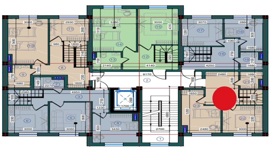 1-комн. квартира 84.9 м²  7/7 этаж | Жилой комплекс Bristol