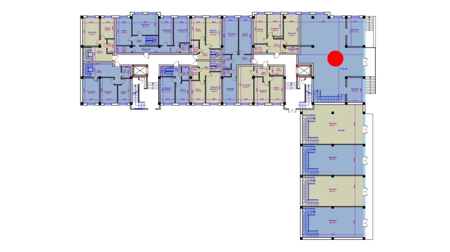 1-комнатная квартира 176.72 м²  1/1 этаж