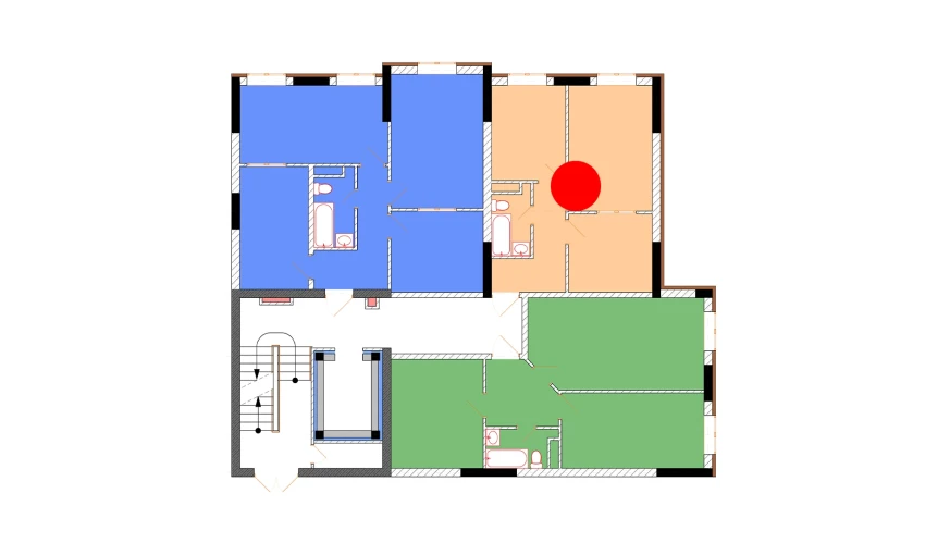 2-комнатная квартира 42.6 м²  5/5 этаж