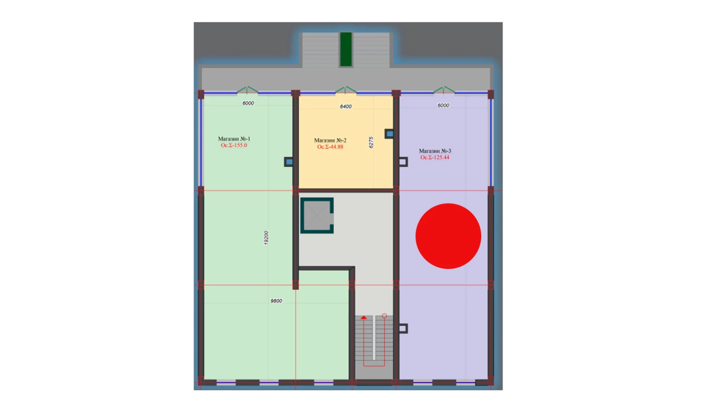 1-комнатная квартира 125.44 м²  1/1 этаж