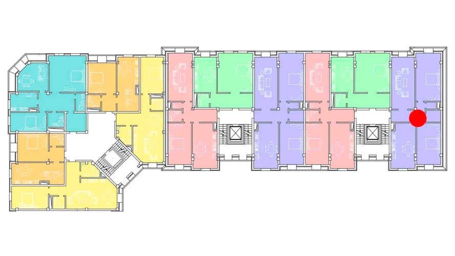 4-xonali xonadon 133 m²  8/8 qavat