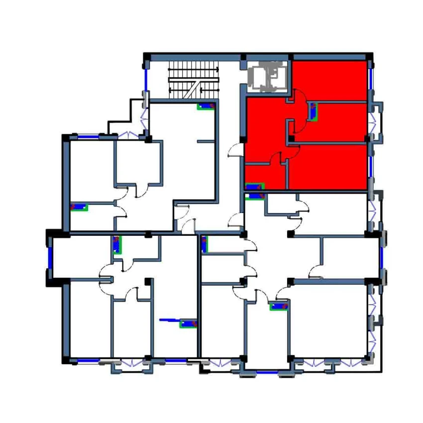 2-xonali xonadon 136 m²  9/9 qavat | FLORYA RESIDENCE Turar-joy majmuasi