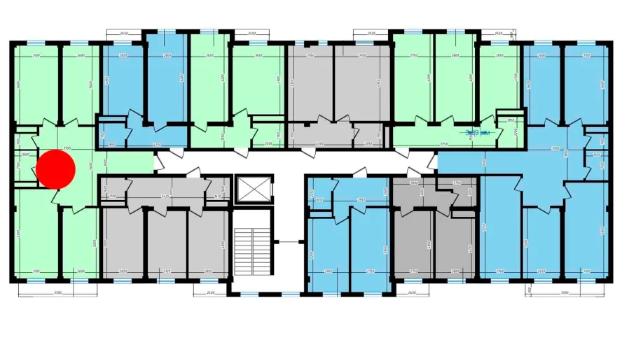 3-комнатная квартира 103.6 м²  3/3 этаж