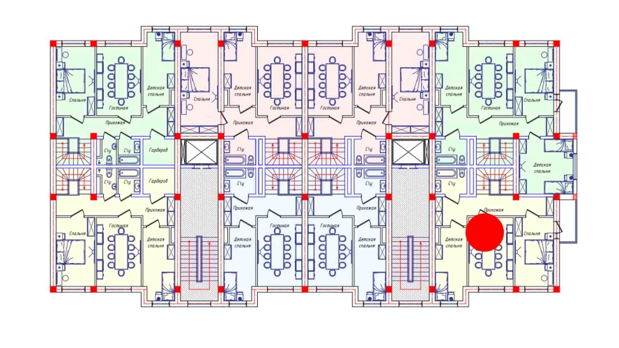 3-комнатная квартира 63.4 м²  8/8 этаж