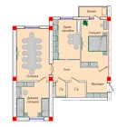 3-комн. квартира 88.08 м²  12/12 этаж | Жилой комплекс SERGELI CITY