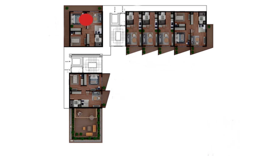 1-комнатная квартира 24.7 м²  5/5 этаж