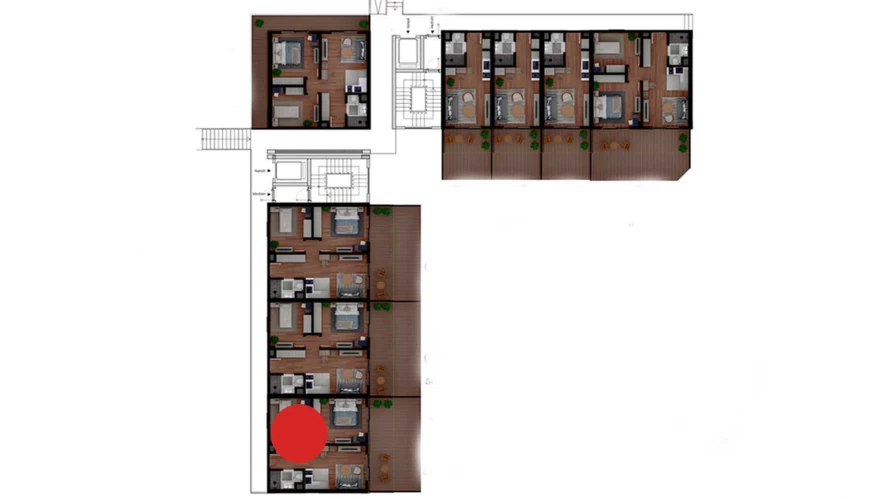 3-комнатная квартира 58.119 м²  1/1 этаж