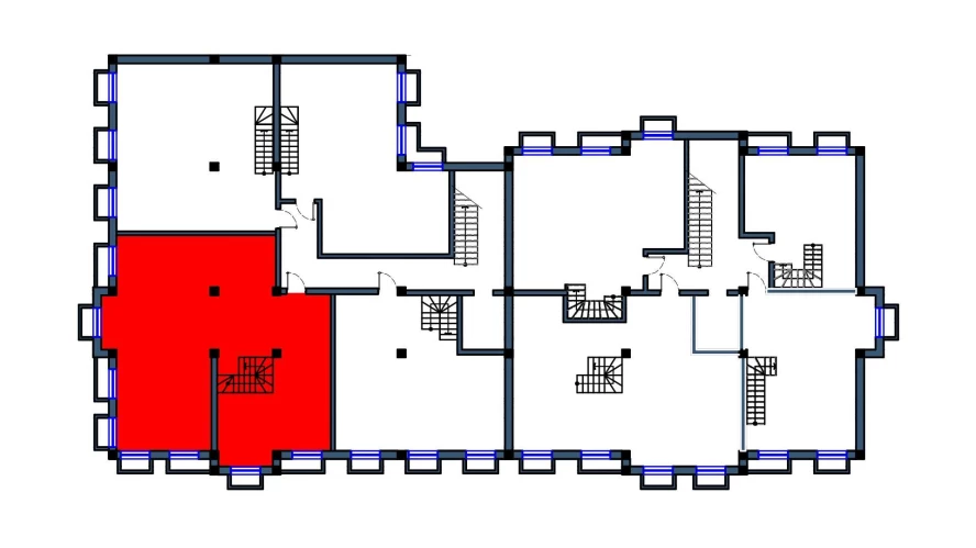 4-комнатная квартира 129 м²  1/1 этаж