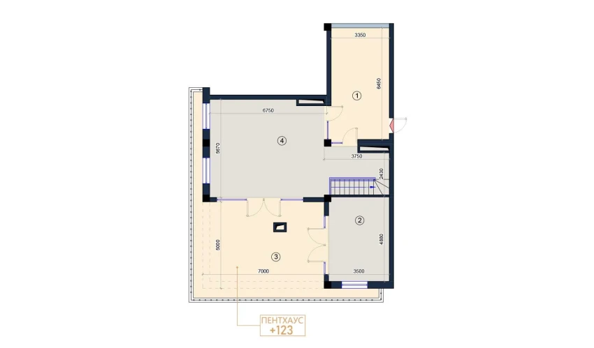 4-xonali xonadon 226 m²  9/9 qavat | KO'KSAROY Turar-joy majmuasi