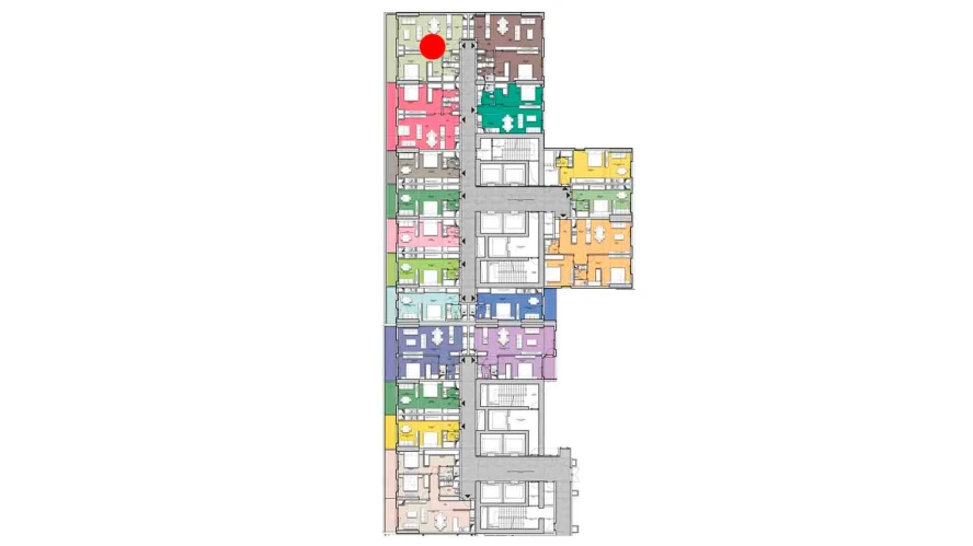 2-комнатная квартира 64.41 м²  4/4 этаж