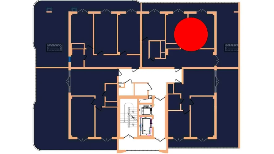 1-комнатная квартира 85.9 м²  17/17 этаж