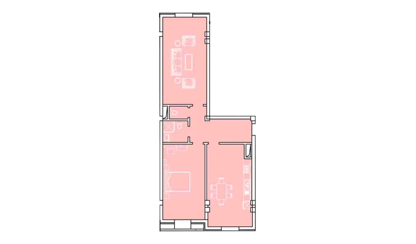 3-комнатная квартира 100.33 м²  8/8 этаж | Жилой комплекс Ziynat Capital