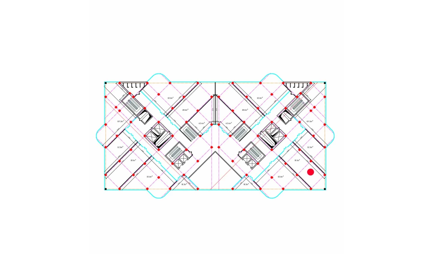 1-xonali xonadon 78.1 m²  2/2 qavat