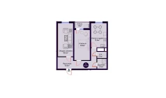 3-комн. квартира 70.9 м²  15/16 этаж | Жилой комплекс Crystal Avenue