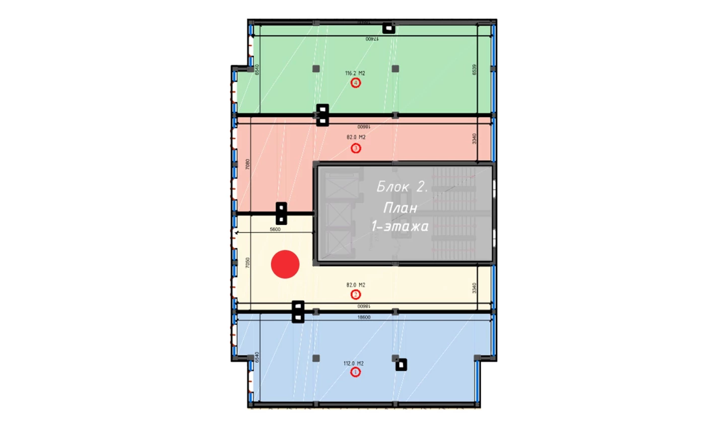 1-комнатная квартира 82 м²  3/3 этаж