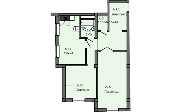 2-xonali xonadon 86.46 m²  9/10 qavat | Samarqand Park Avenue Turar-joy majmuasi