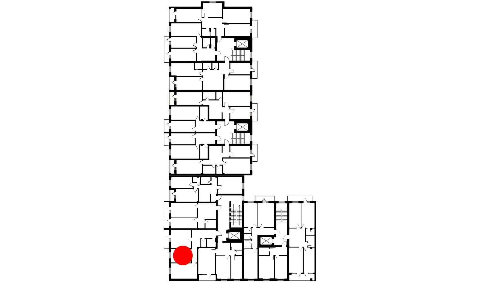 2-комнатная квартира 87.3 м²  4/4 этаж