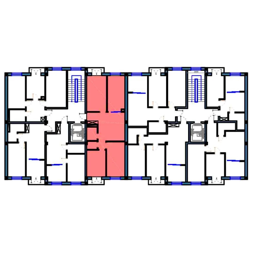 3-xonali xonadon 89 m²  3/9 qavat | FLORYA RESIDENCE Turar-joy majmuasi