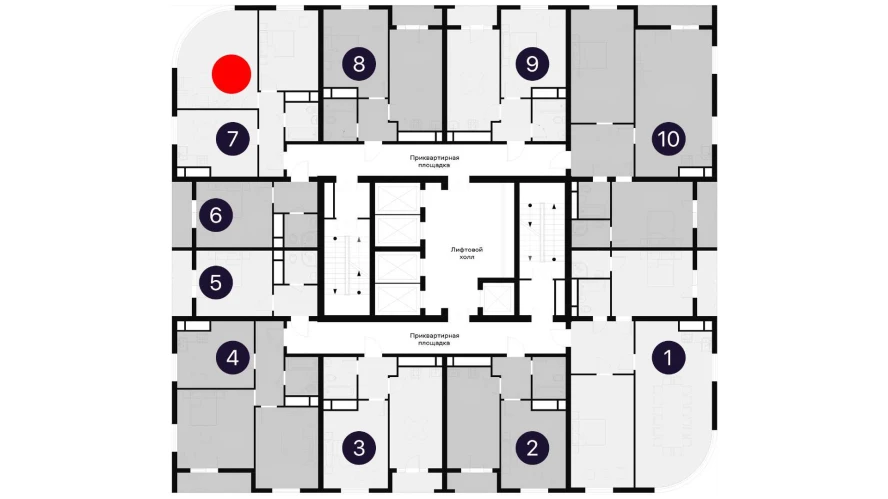 2-комнатная квартира 66.3 м²  13/13 этаж