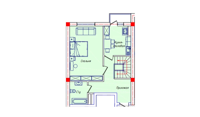 5-комнатная квартира 113.5 м²  7/8 этаж | Жилой комплекс STAR HOUSE RESIDENCE