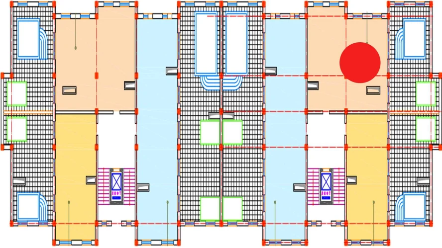 4-xonali xonadon 97 m²  10/10 qavat