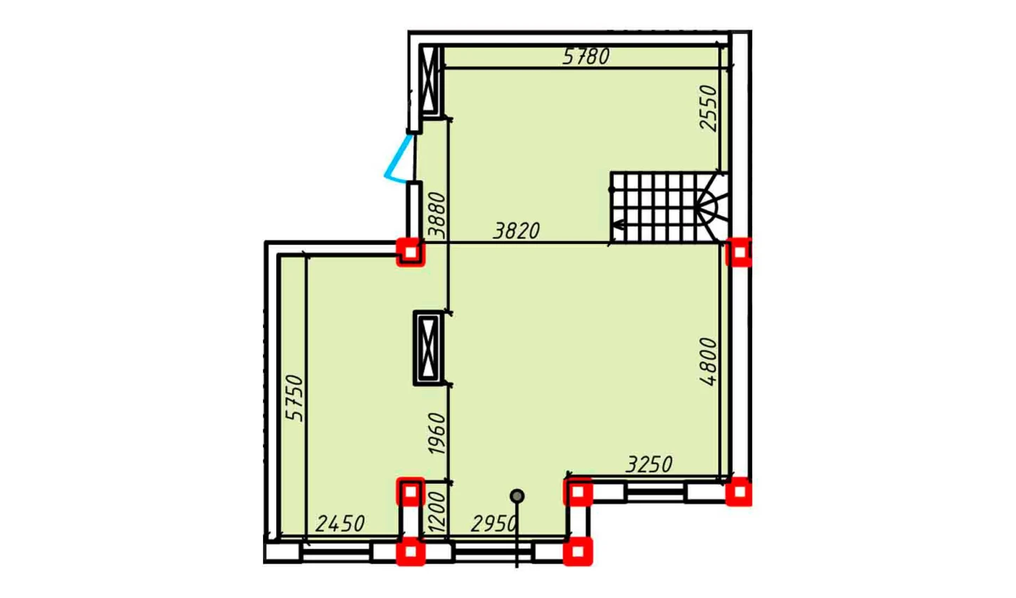 3-комнатная квартира 76.4 м²  5/5 этаж