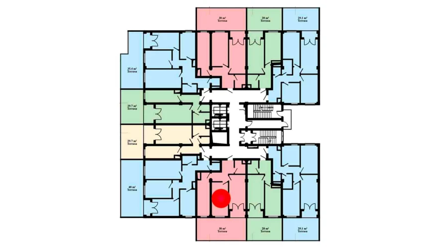 2-комнатная квартира 63.4 м²  3/3 этаж