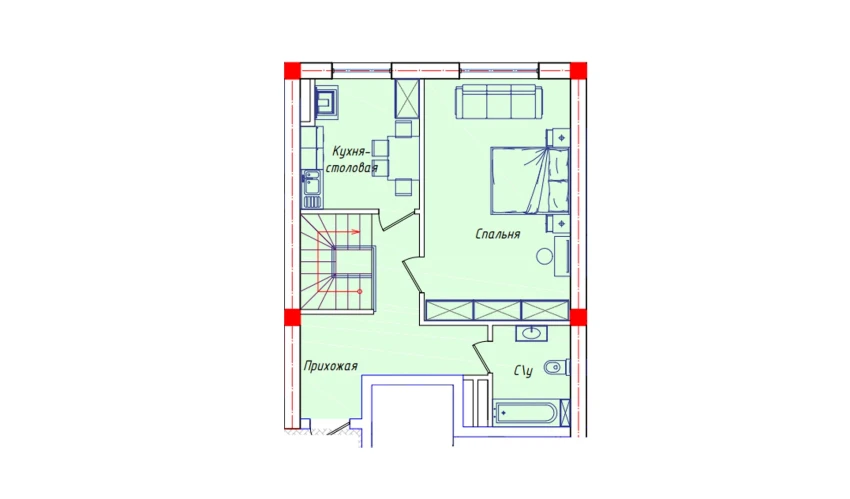 3-комнатная квартира 111.6 м²  1/8 этаж | Жилой комплекс STAR HOUSE RESIDENCE