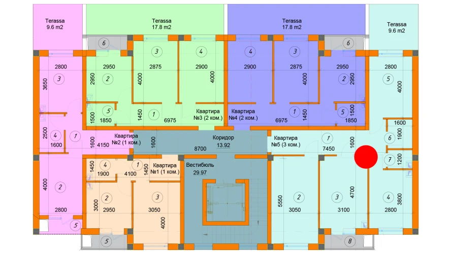 3-комнатная квартира 75.24 м²  2/2 этаж