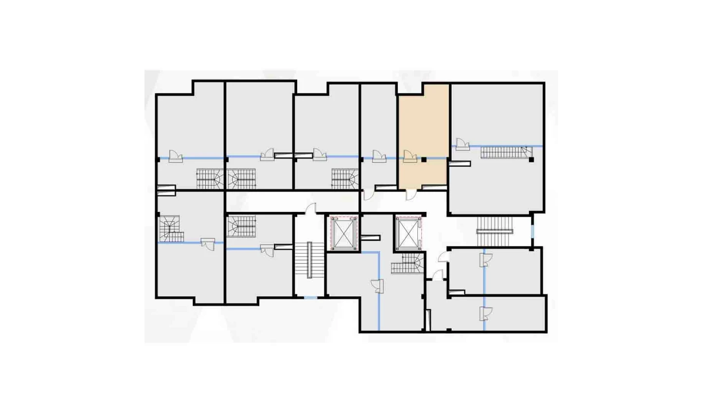 1-xonali xonadon 73.94 m²  7/7 qavat | Bochka Resort Turar-joy majmuasi