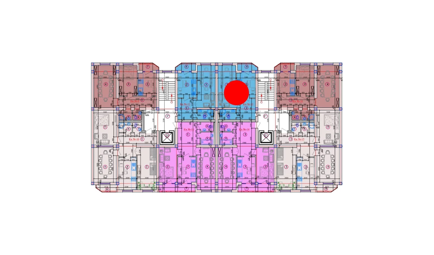 2-xonali xonadon 109.52 m²  10/10 qavat