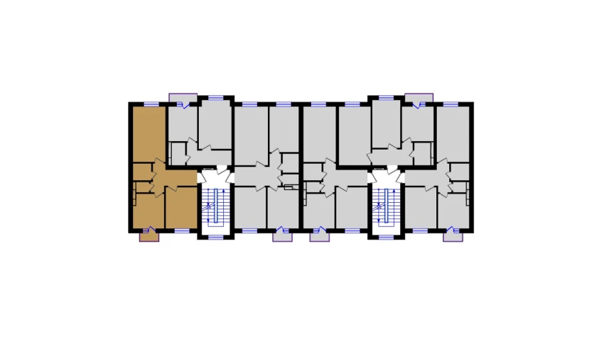 2-комнатная квартира 57.26 м²  4/5 этаж | Жилой комплекс QIZILTEPA