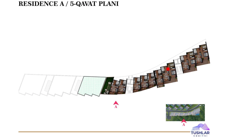 3-xonali xonadon 53.164 m²  5/5 qavat