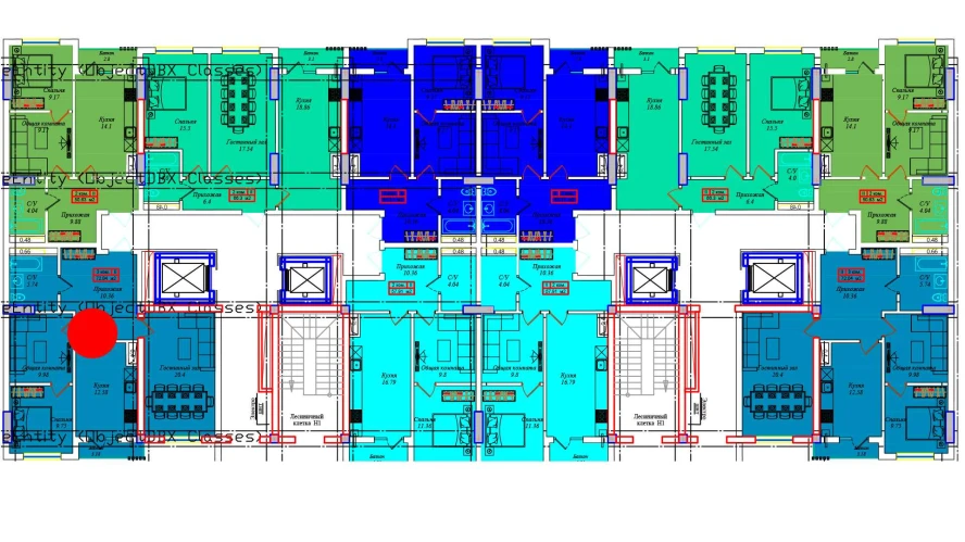 3-комнатная квартира 76.11 м²  2/2 этаж